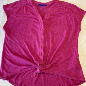 Women’s Button Down Tie Shirt